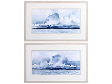 Paragon Landscapes Passing Rain Storm Wall Art Set of 2 PAD48355