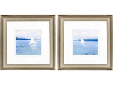 Paragon Waterside Distant Sail Wall Art Set of 2 PAD48380