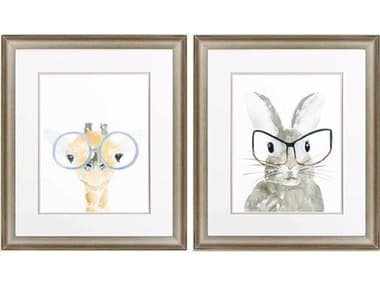 Paragon Juvenile Giraffe Bunny Wall Art (Set of 2) PAD48394