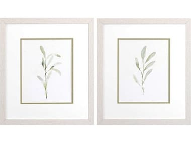 Paragon Florals Olive Leaves Wall Art Set of 2 PAD48425