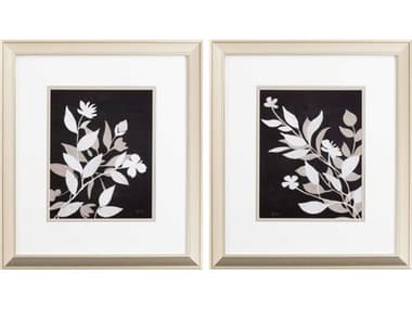 Paragon Florals Midnight Silhouette Wall Art Set of 2 PAD48428