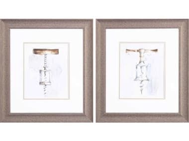 Paragon Culinary Corkscrew Variety-A Wall Art Set of 2 PAD48432