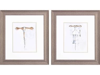 Paragon Culinary Corkscrew Variety-B Wall Art Set of 2 PAD48433