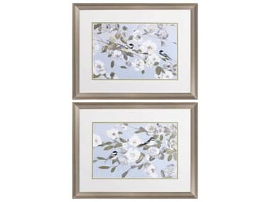 Paragon Florals Chickadee & Blossom Wall Art Set of 2 PAD48449