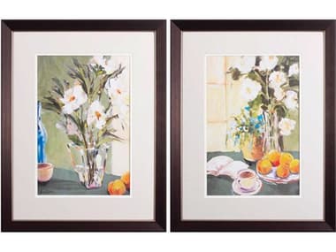 Paragon Florals Afternoon Blooms Wall Art Set of 2 PAD48450