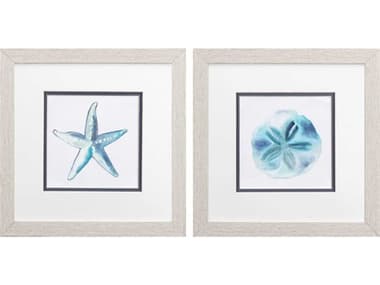 Paragon Waterside Starfish Sand Dollar Wall Art Set of 2 PAD48466