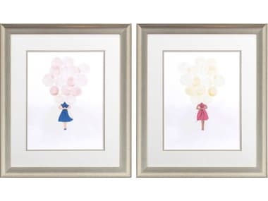 Paragon Juvenile Balloon Gal Wall Art (Set of 2) PAD48481