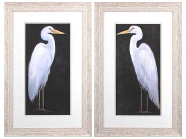 Paragon Waterside White Heron Wall Art Set of 2 PAD48495