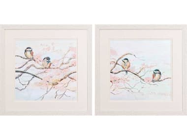 Paragon Florals Spring Branch Birds Wall Art Set of 2 PAD48517