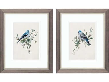 Paragon Animals Bluebird Happy Wall Art Set of 2 PAD48574