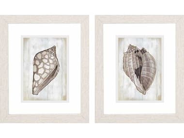 Paragon Waterside Ocean Cone Wall Art Set of 2 PAD48575