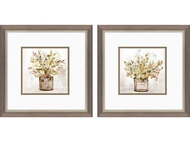 Paragon Florals Earthy Garden Wall Art Set of 2 PAD48613