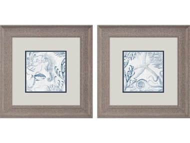 Paragon Animals Seabed Scene-B Wall Art Set of 2 PAD48616