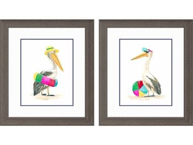 Paragon Animals Beach Bum-B Wall Art Set of 2 PAD48633