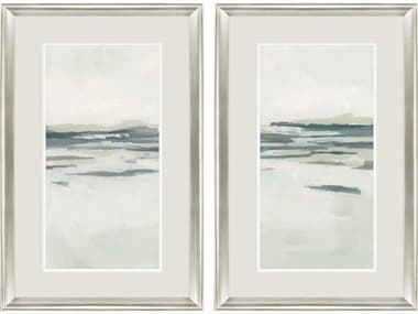 Paragon Waterside Moss Coastline-II Wall Art Set of 2 PAD48644