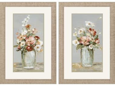 Paragon Florals Country Arrangement Wall Art Set of 2 PAD48646