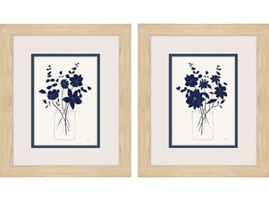 Paragon Indigo Sketch Wall Art Set of 2 PAD48654