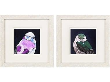 Paragon Animals Vivid Bird-II Wall Art Set of 2 PAD48694