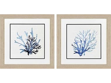 Paragon Waterside Coral Shades Wall Art Set of 2 PAD48695