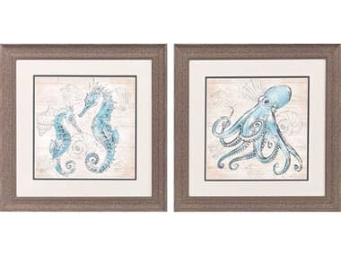 Paragon Animals Water Creatures Wall Art Set of 2 PAD48697