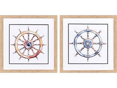 Paragon Sporting Ships Wheel Wall Art Set of 2 PAD48701