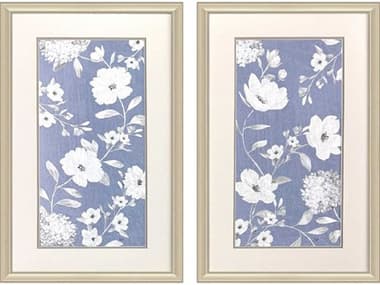 Paragon Florals Blue Chinoiserie Wall Art Set of 2 PAD48720