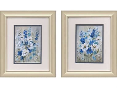 Paragon Florals Blue Garden Wall Art Set of 2 PAD48732