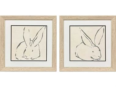 Paragon Animals Linear Rabbit Wall Art Set of 2 PAD48752