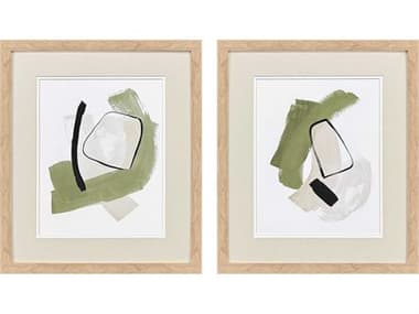 Paragon Abstract Sage Treasures-I Wall Art Set of 2 PAD48755