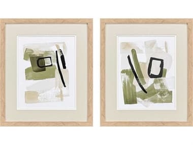 Paragon Abstract Sage Treasures-II Wall Art Set of 2 PAD48756