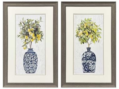 Paragon Florals Lemon Tree Pot Wall Art Set of 2 PAD48766