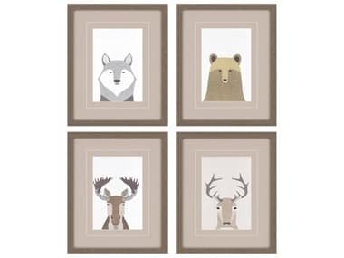 Paragon Animals Wildlife-I Wall Art Set of 4 PAD6153