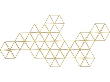 Paragon Geometrics Golden Geos-1 Metal Wall Art PAD9454