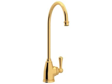 Perrin and Rowe Georgian Era Unlacquered Brass Filter Kitchen Faucet PARU1625LULB2