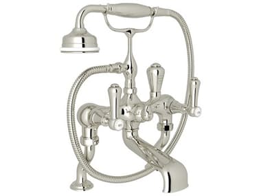 Perrin and Rowe Georgian Era Polished Nickel Exposed Deck Mount Tub Filler PARU3000LSP1PN