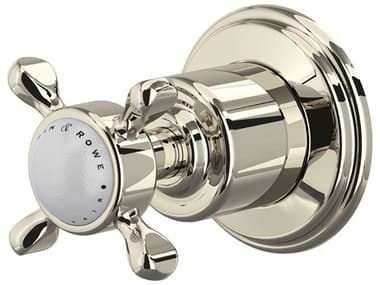 Perrin and Rowe Edwardian Polished Nickel Trim For Volume Controls And Diverters With Cross Handle PARU3241XPNTO