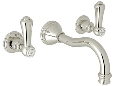 Perrin and Rowe Georgian Era Polished Nickel Trim Set Only with Lavatory Faucet Set PARU3793LSPPNTO2