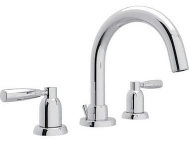 Perrin and Rowe Holborn Polished Chrome Widespread Lavatory Faucet with C-Spout PARU3955LSAPC2