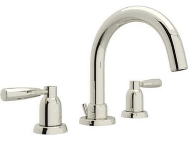 Perrin and Rowe Holborn Polished Nickel Widespread Lavatory Faucet with C-Spout PARU3955LSPN2