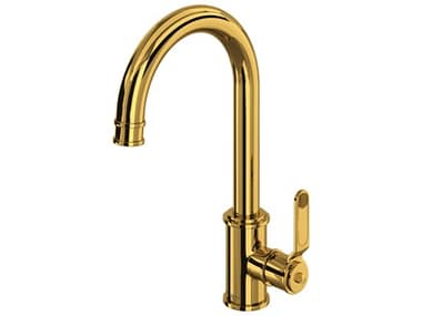 Perrin and Rowe Armstrong Unlacquered Brass Bar/Food Prep Kitchen Faucet PARU4513HTULB2