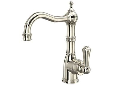 Perrin and Rowe Edwardian Polished Nickel Single Handle Faucet With Lever Handle PARU4739PN2