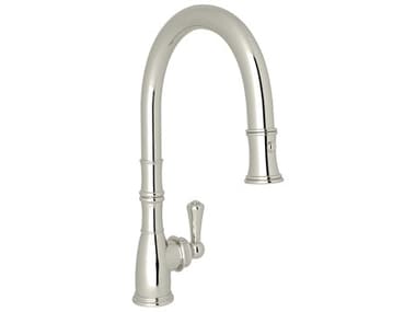 Perrin and Rowe Georgian Era Polished Nickel Pull-Down Kitchen Faucet PARU4744PN2