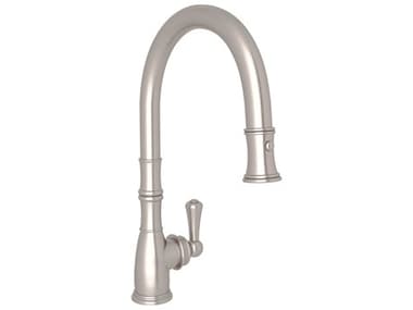 Perrin and Rowe Georgian Era Satin Nickel Pull-Down Faucet PARU4744STN2