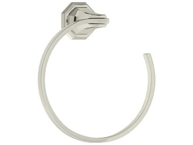 Perrin and Rowe Deco Polished Nickel Deco Towel Ring PARU6135PN