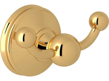 Perrin and Rowe Georgian Era English Gold Double Robe Hook PARU6622EG