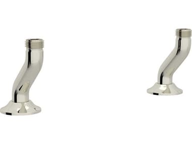 Perrin and Rowe Georgian Era Polished Nickel Bridge Kitchen Faucet Deck Unions PARU6793PN2