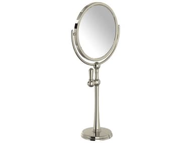 Perrin and Rowe Freestanding Round Makeup Mirror PARU6931PN