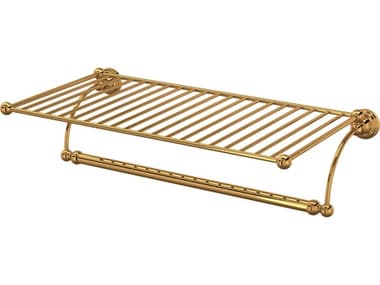 Perrin and Rowe Edwardian English Gold Wall Mount Towel Shelf PARU6961EG