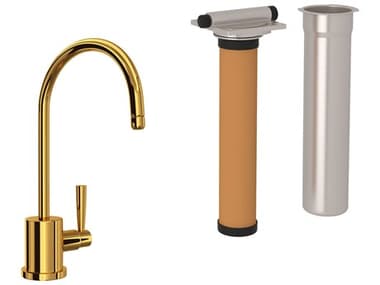 Perrin and Rowe Holborn Unlacquered Brass Filter Kitchen Faucet Kit PARUKIT1601LULB2