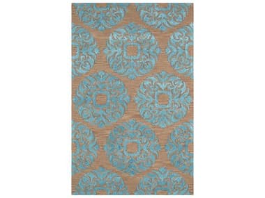 Pasargad Home Transitional Damask Area Rug PDPBW784BR5X8